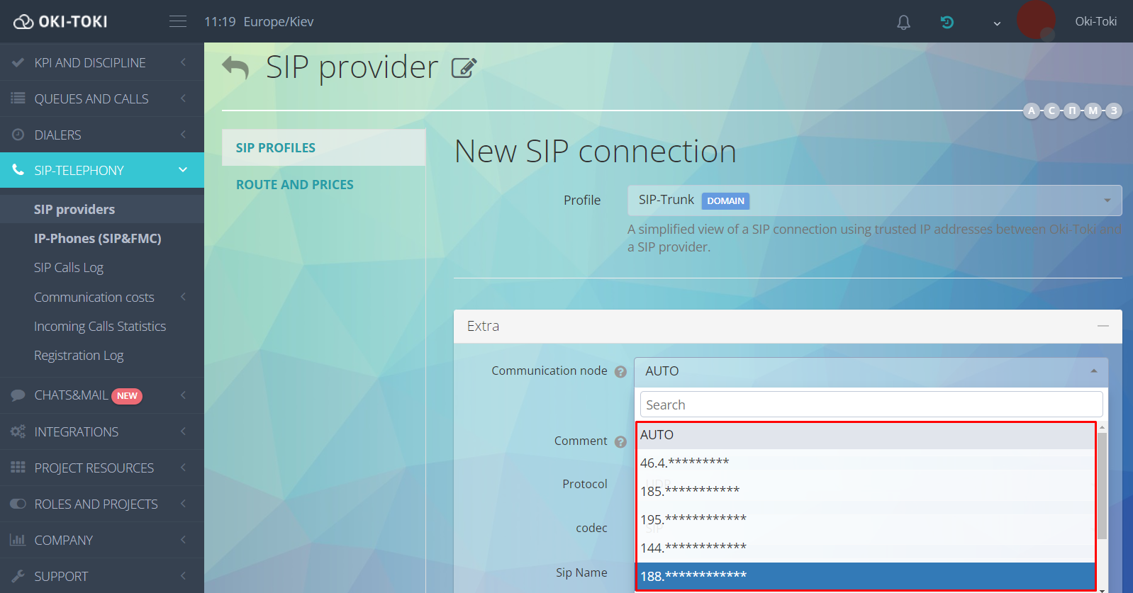 SIP-Trunk Ayarları