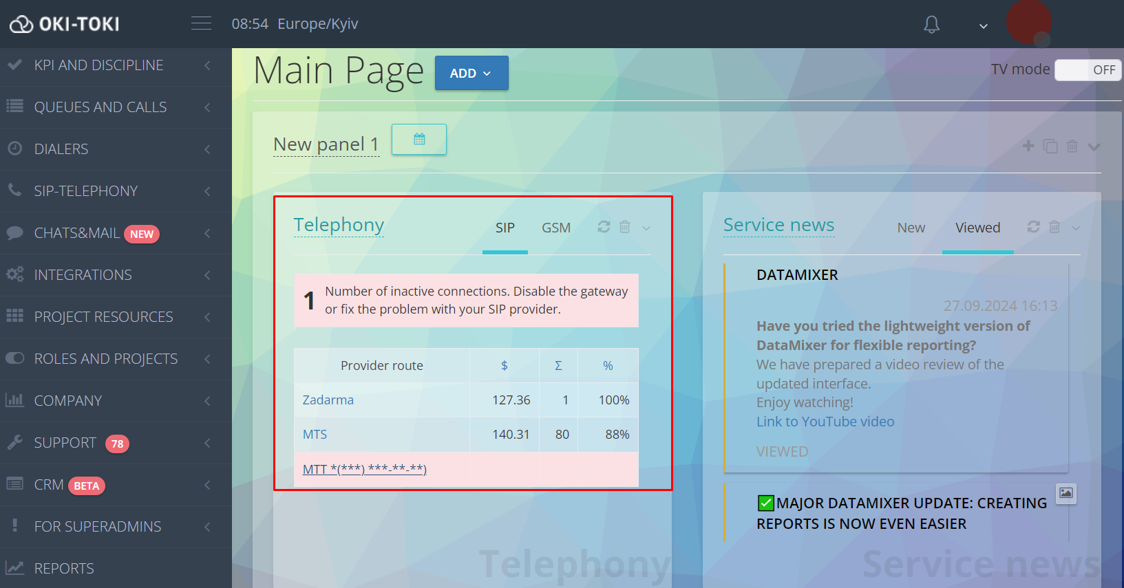 Telefon Widget'ı