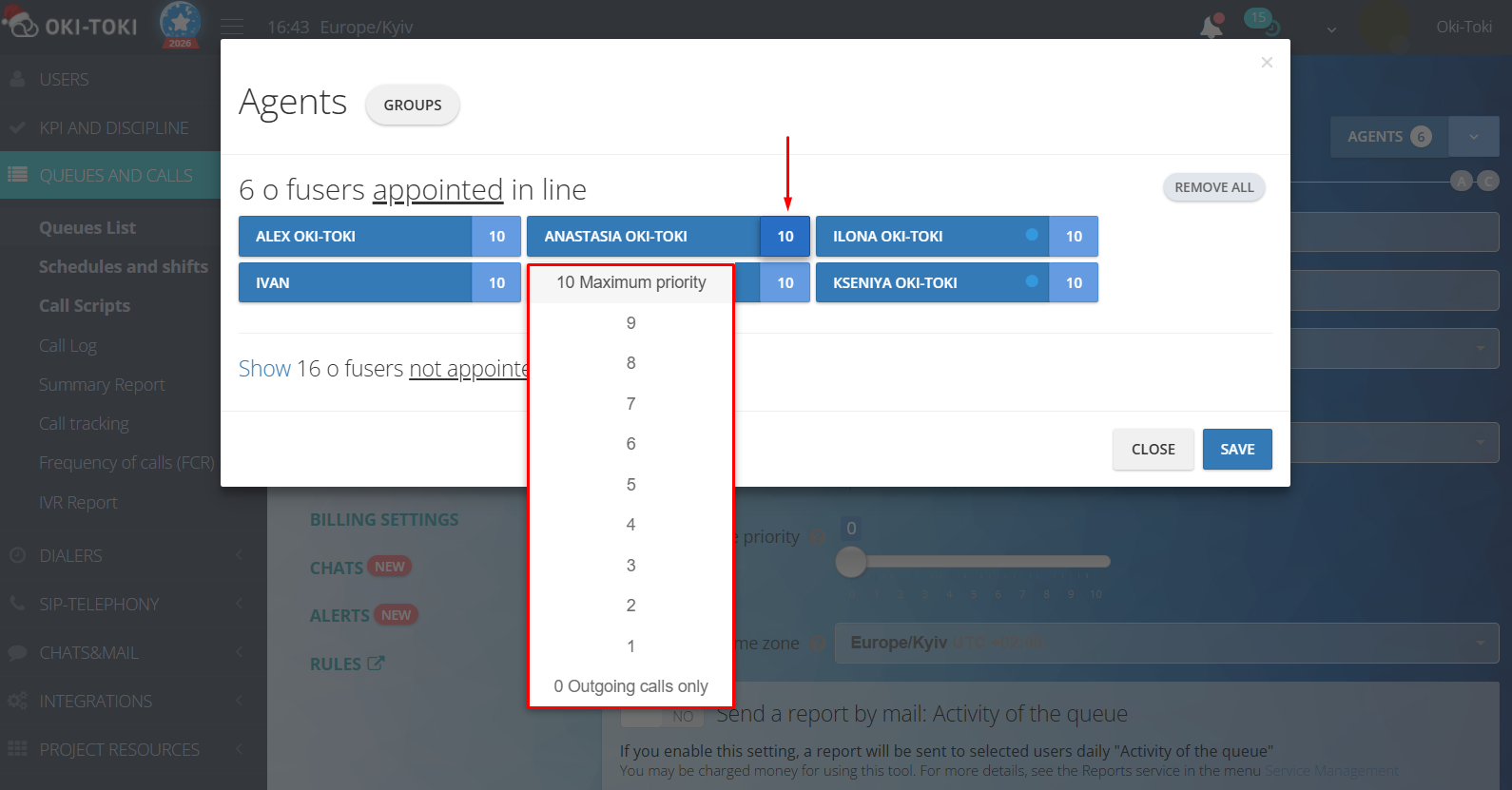 Önceliklerin ayarlanması